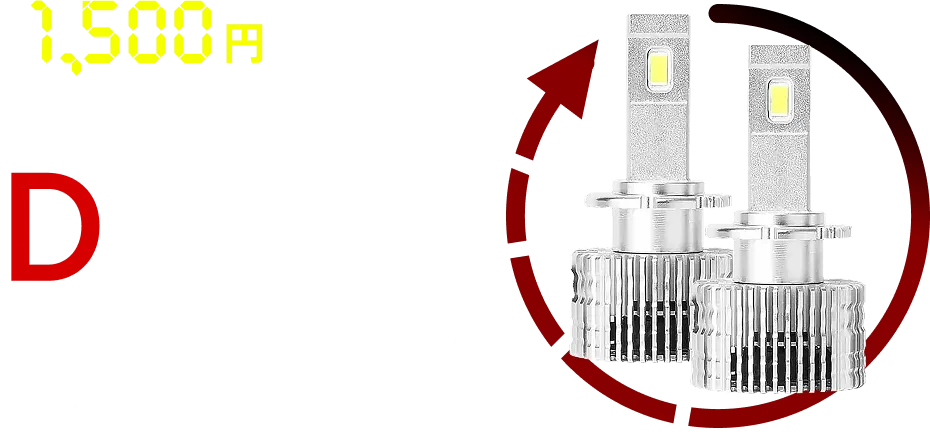 1,500円OFF ヘッドライト Dシリーズ 純正HIDを更に明るく！キレのある点灯と視認性抜群の配光性能で満足できます。