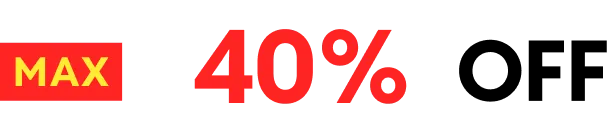 MAX40%OFF