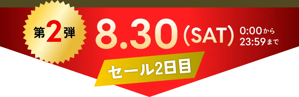 第2弾　8.30(SAT)0:00から23:59まで DSシリーズ