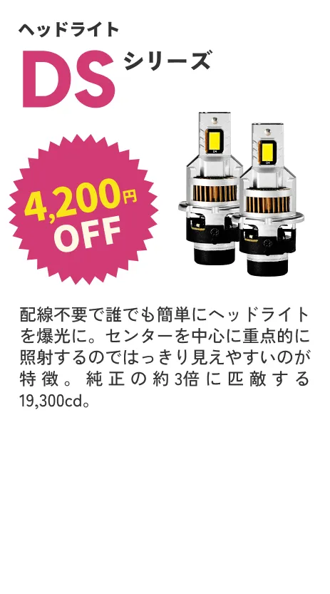 DSシリーズ 4200円OFF
