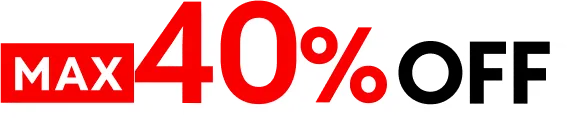 MAX40%OFF