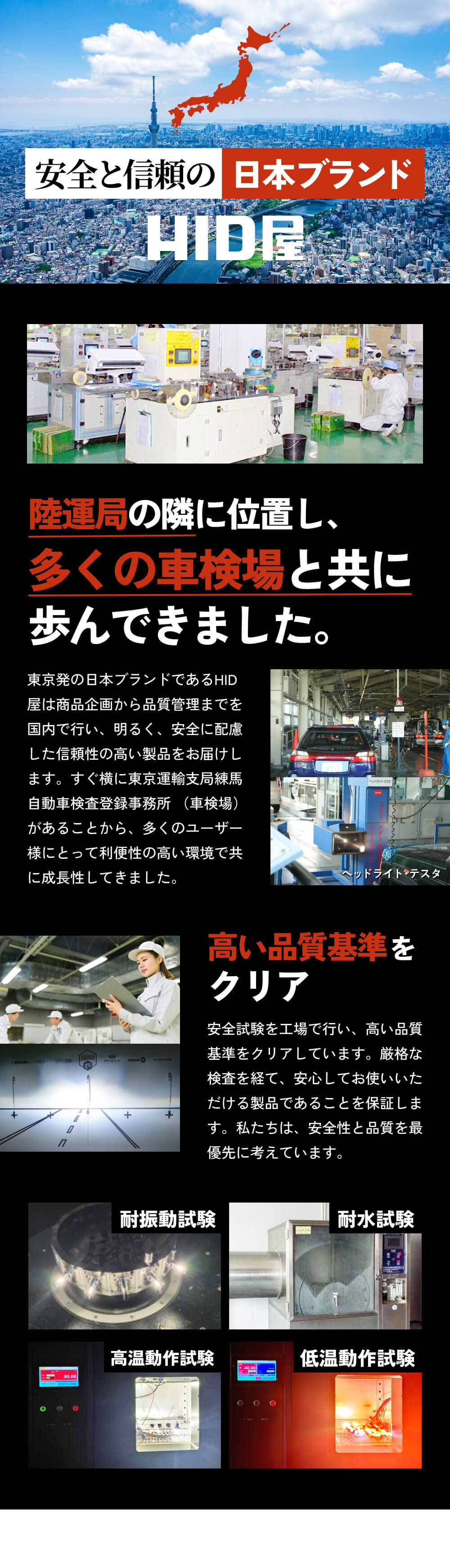 安全と信頼の日本ブランドHID屋