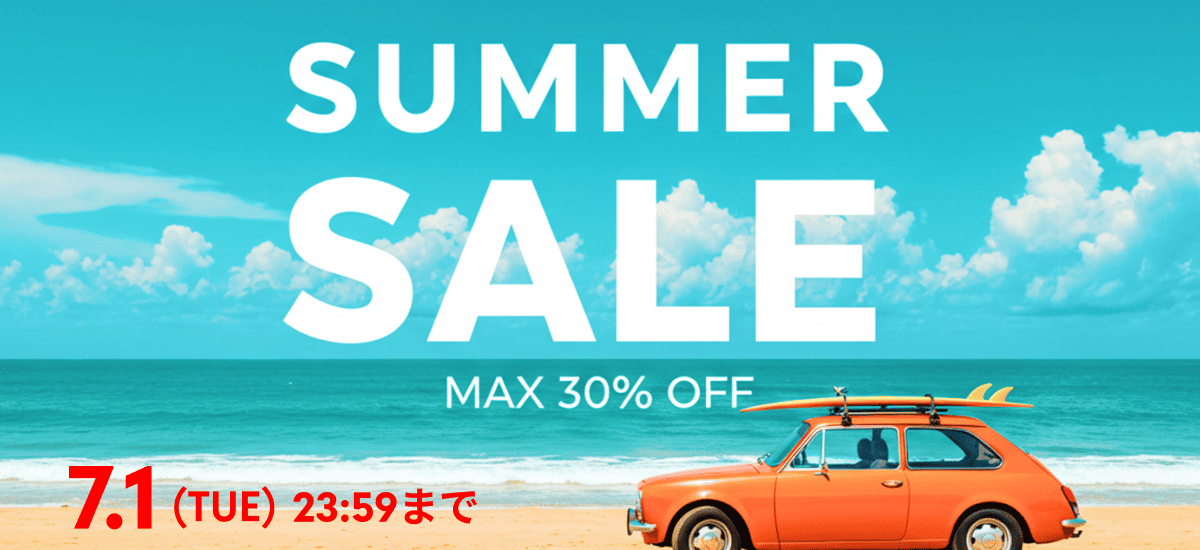 SUMMER SALE 2025 7.1 (TUE) 23:59まで