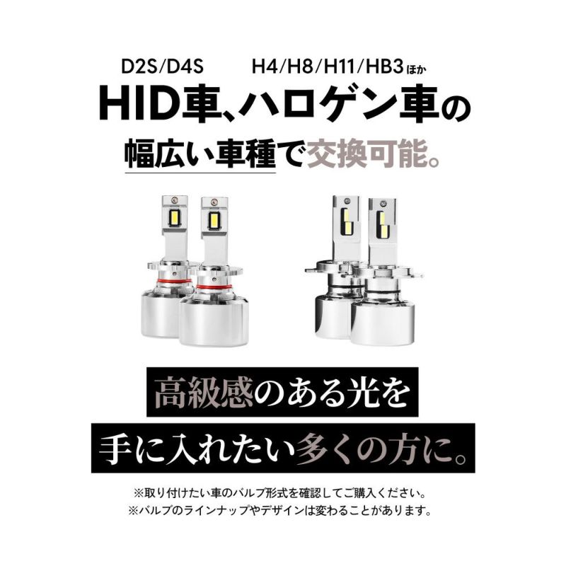 Qシリーズ LEDヘッドライト/フォグランプ 68400cd 視認性向上・車検 
