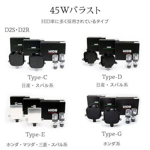 HIDキット 55w 45w D2 D4 純正型 6000k 8000k 12000k 加工不要 純正型 