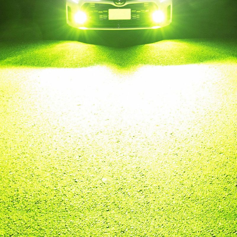 LEDフォグランプL1B 車検対応＆一年保証 エモい色のレモンイエロー 