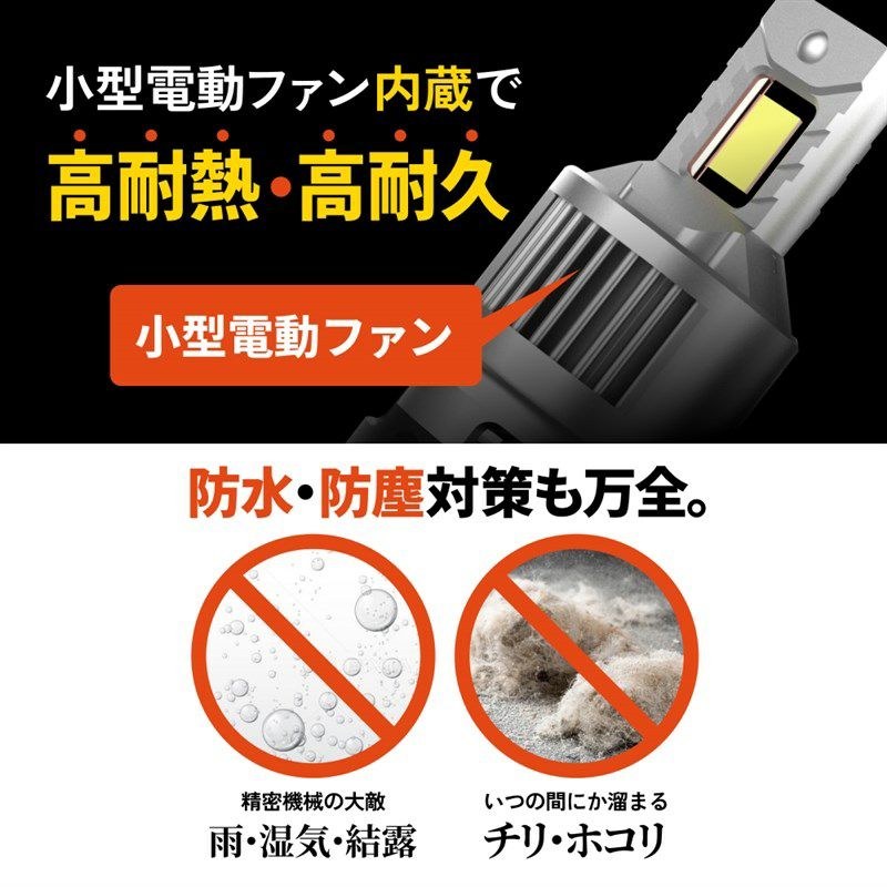 HID屋 LED ヘッドライト D2S D2R D4S D4R DSシリーズ 19300cd(カンデラ 