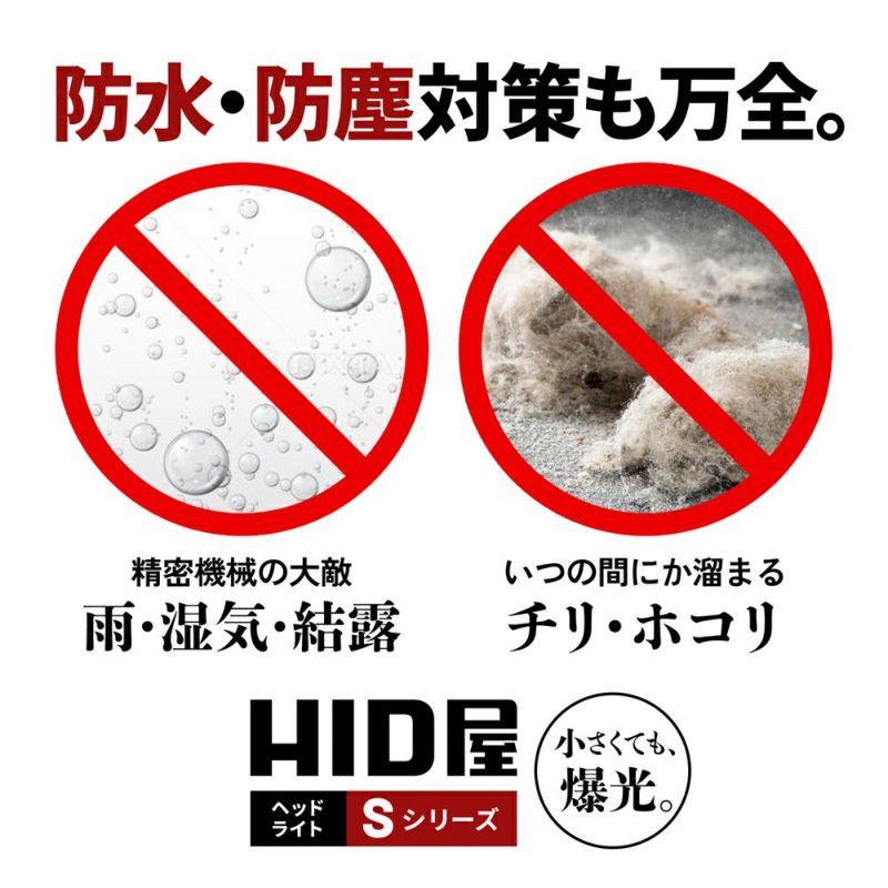 HID屋 H4 LED ヘッドライト Sシリーズ 21600cd(カンデラ) 純正