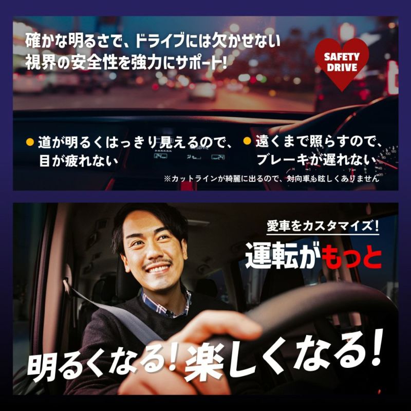 満足できる明るさ HID屋 SSシリーズ H1 H3 H7 LED ヘッドライト